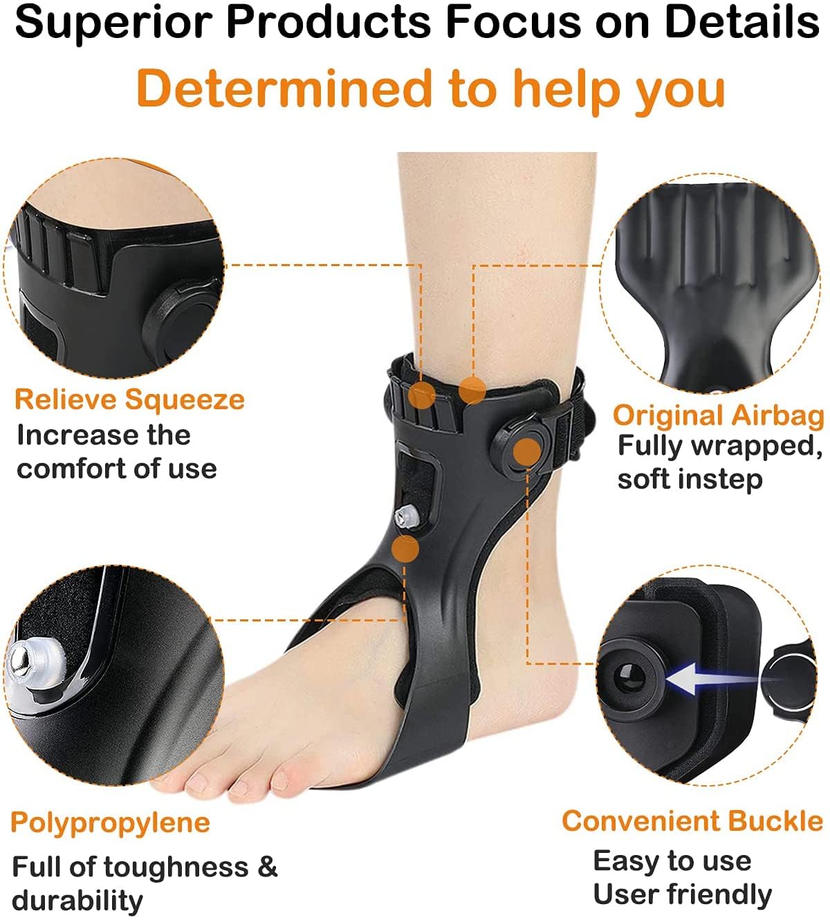 Lovilds Foot Drop Support Brace image Lovilds Foot Drop Support Brace