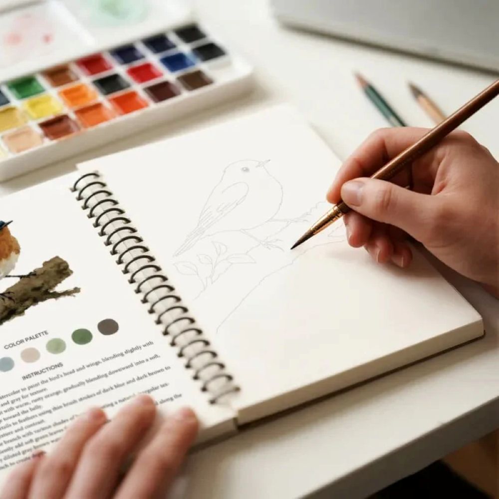 🖼️Beginner-Friendly - Watercolor Workbook