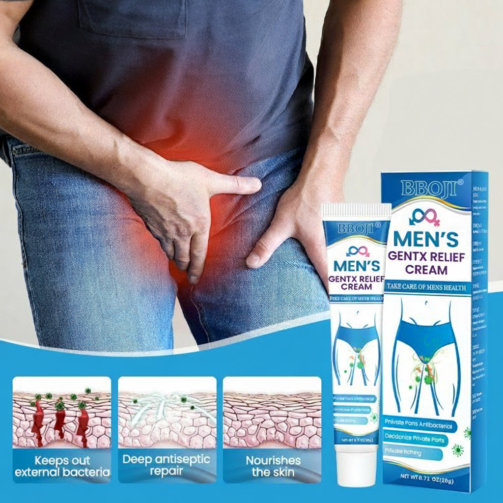 Fast-Acting Men’s GentX Relief Cream for Itching，Odor & Intimate Discomfort