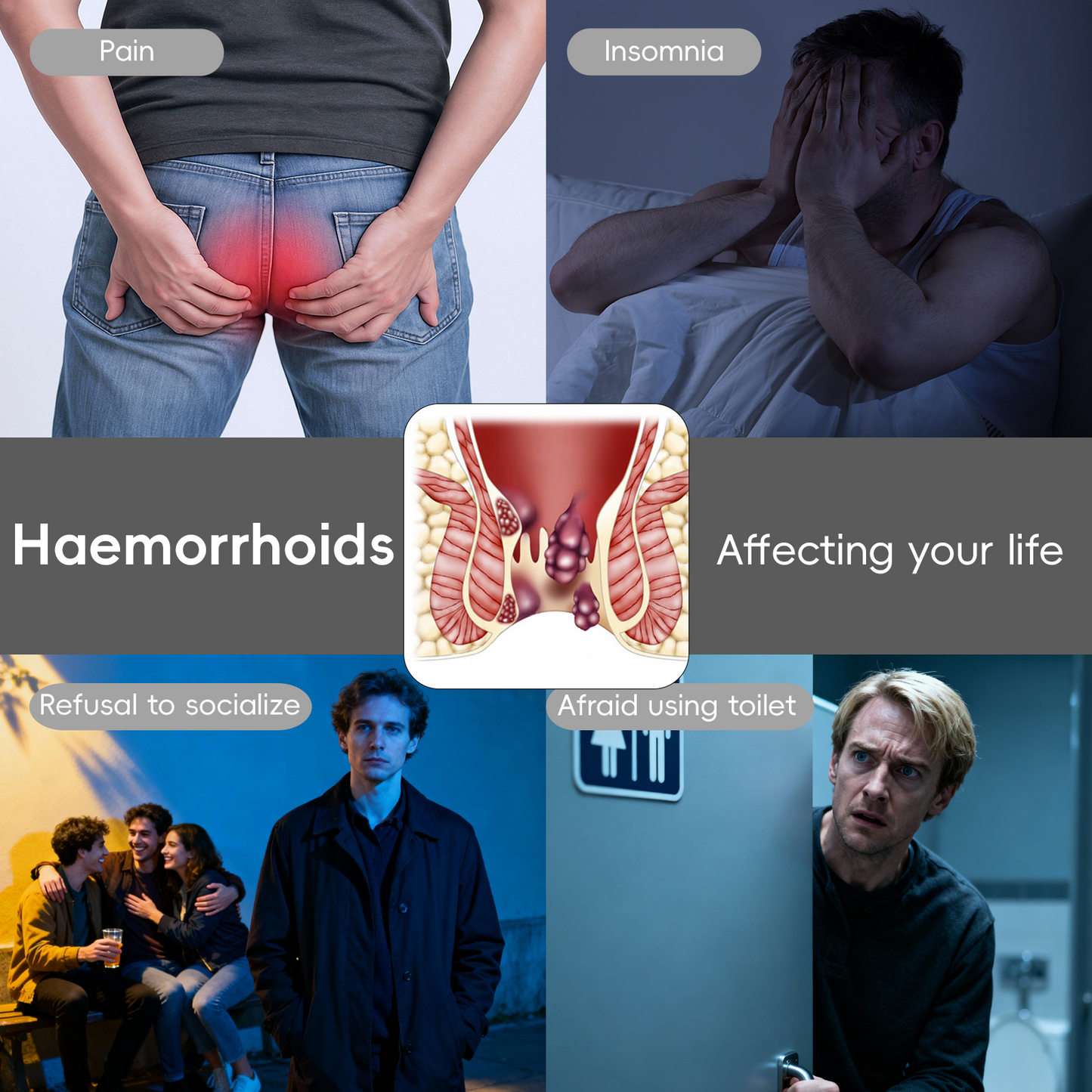Fast-Acting Hemorrhoid Relief Spray for Itching, Burning & Swelling🍑