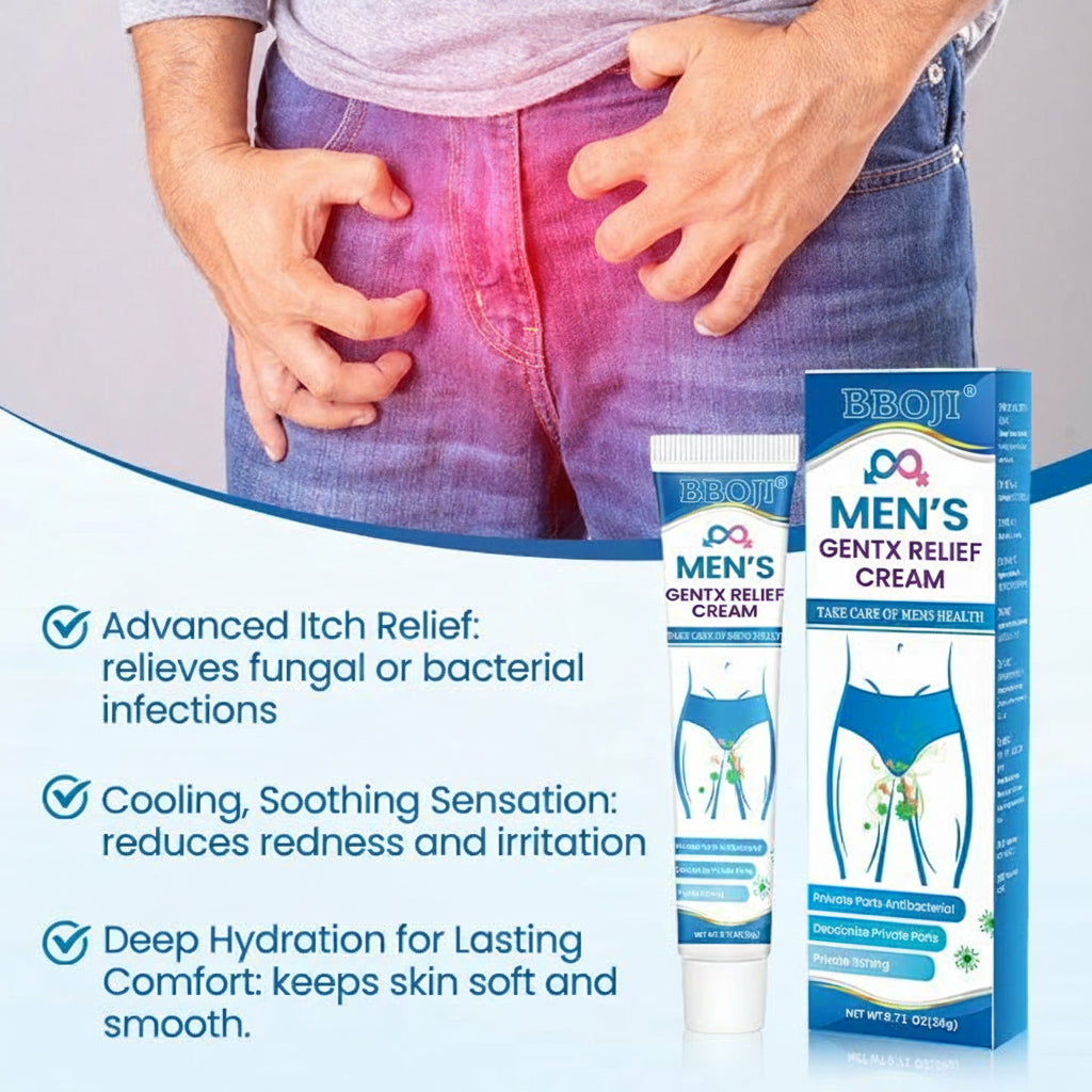 Fast-Acting Men’s GentX Relief Cream for Itching，Odor & Intimate Discomfort