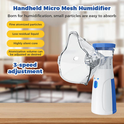 Portable Smart Humidifier with Auto-Cleaning & Dual Modes, Rechargeable Handheld Humidifier for Respiratory Care at Home/Travel