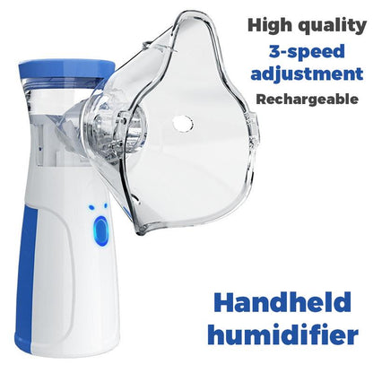 Portable Smart Humidifier with Auto-Cleaning & Dual Modes, Rechargeable Handheld Humidifier for Respiratory Care at Home/Travel