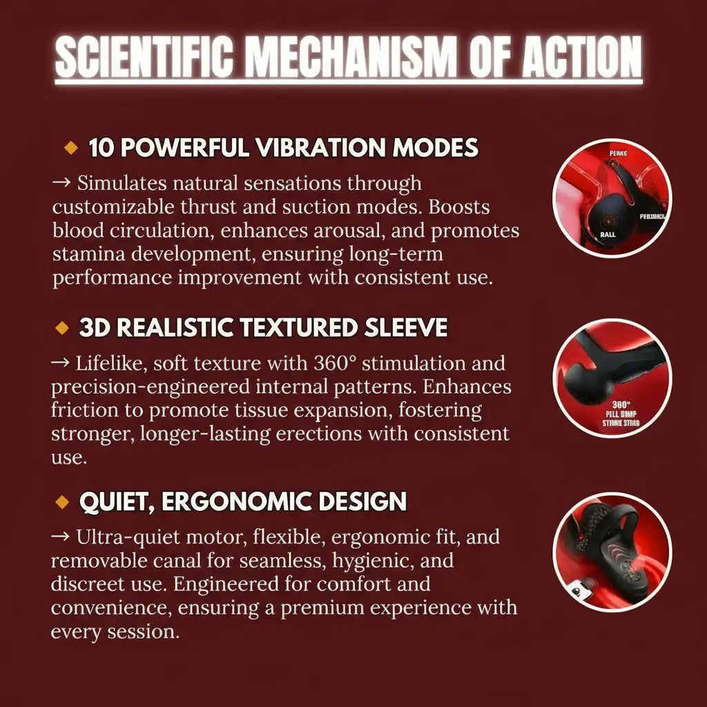 Alisanda™ Vibrating electric male masturbation lock ring charging