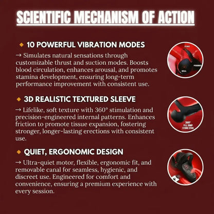 Alisanda™ Vibrating electric male masturbation lock ring charging