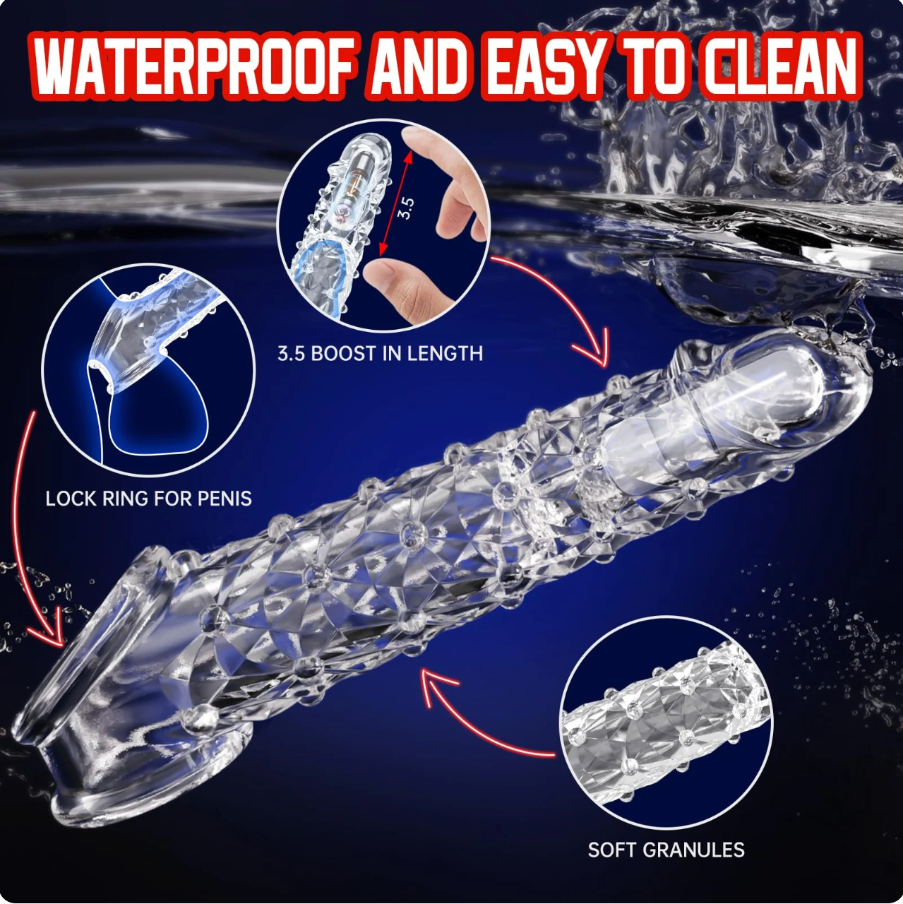 Reusable Sleeve Extension Vibrator – Makes You Longer, Harder & Unstoppable 😍