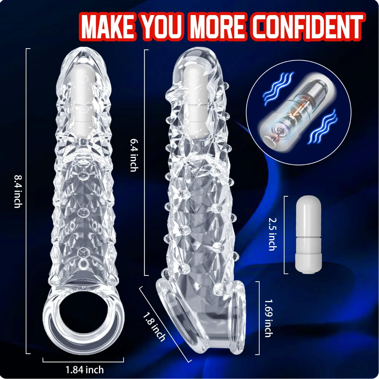 Reusable Sleeve Extension Vibrator – Makes You Longer, Harder & Unstoppable 😍