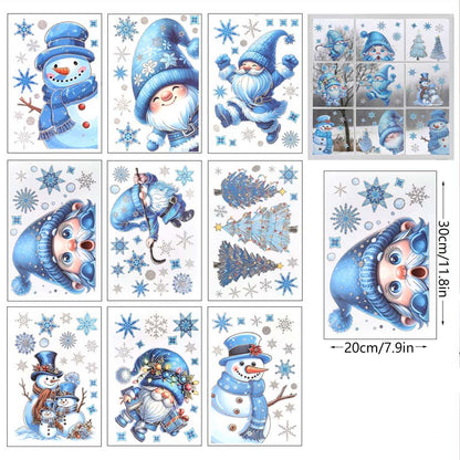 💖Black Friday Mega Deal – 50% Off!💖9-Piece Christmas Glitter Window Stickers