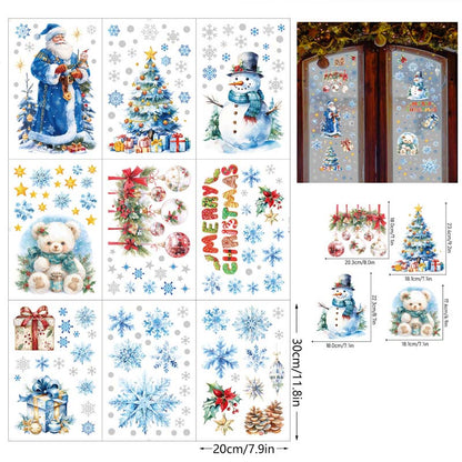 💖Black Friday Mega Deal – 50% Off!💖9-Piece Christmas Glitter Window Stickers