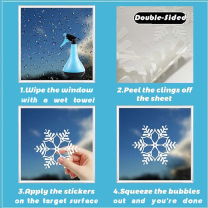 💖Black Friday Mega Deal – 50% Off!💖9-Piece Christmas Glitter Window Stickers